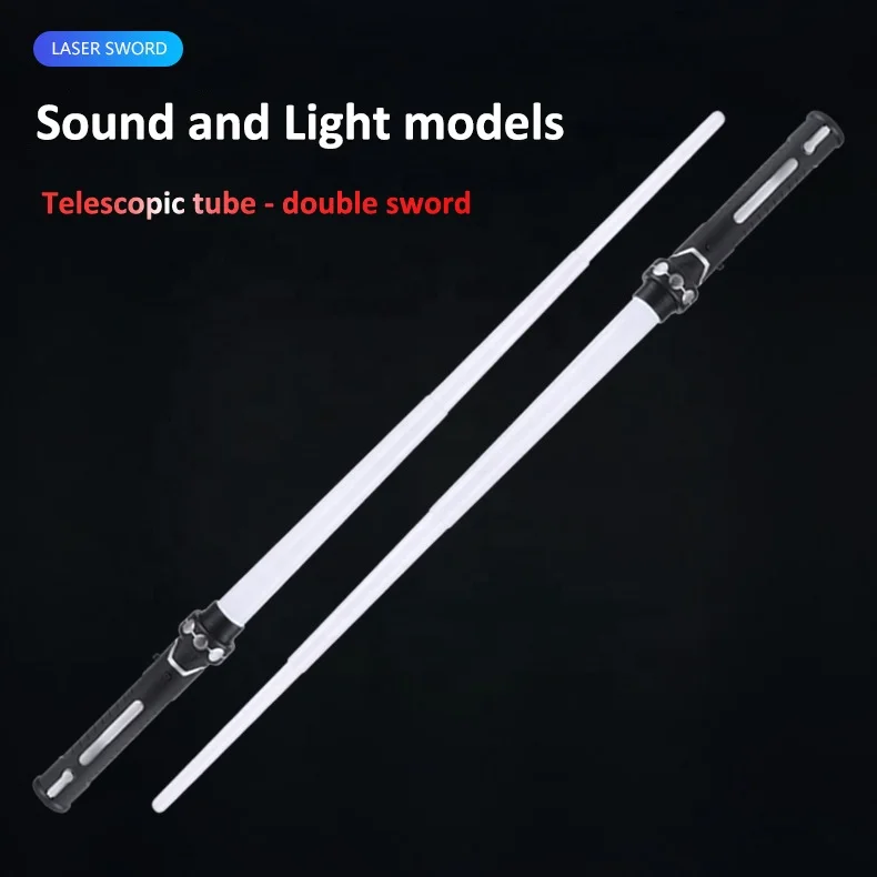 LYK-08 Most Popular Products Starwars Plastic Infinite Color Cool Blaster Double-bladed Lightsaber Kids Toy Gift
