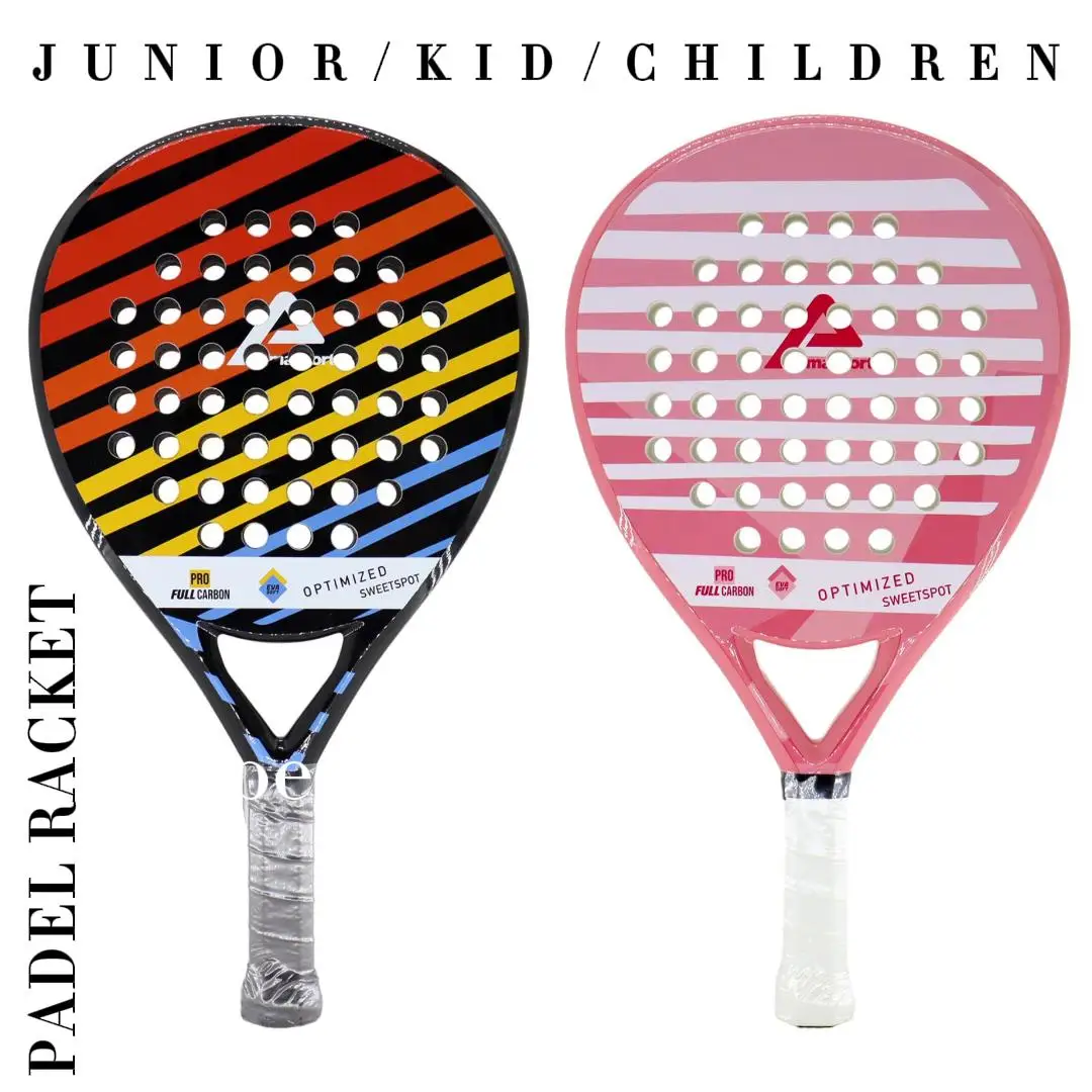 Factory Price Wholesale Custom Kid Junior Carbon Padel Racket