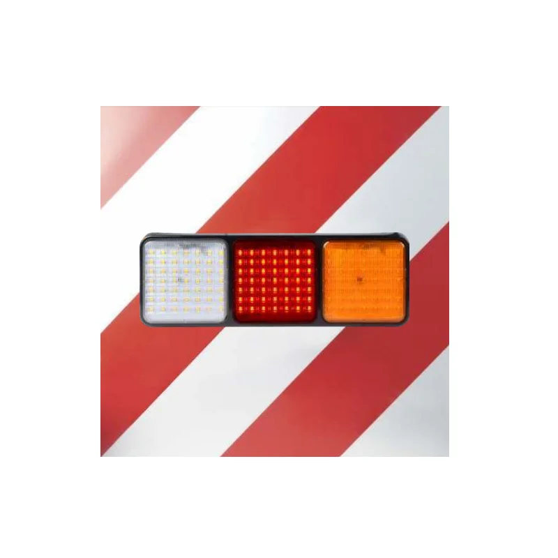 12v 24v Aluminum Alloy Tow Truck Trailer Extendable Board Emergency Traffic Warning Led Lights Brake Rear Direction Indicator