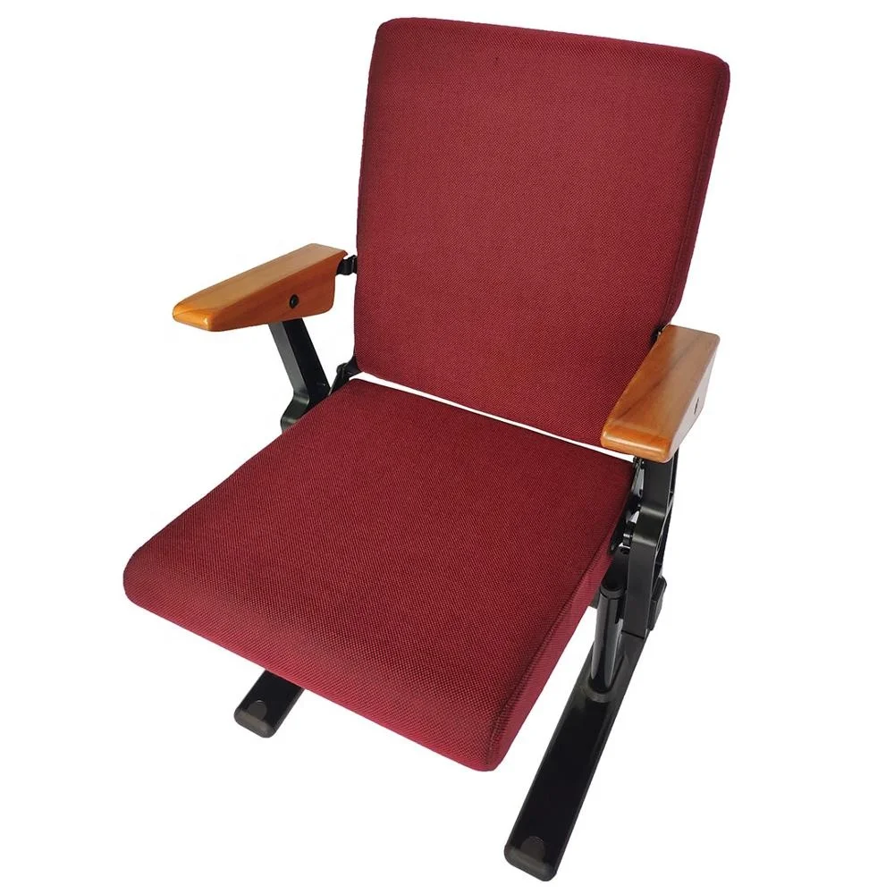  Retractable Bleacher Telescopic Seating System With Upholstered Chair Armrest Tip-up Seat For Stadiums Theater