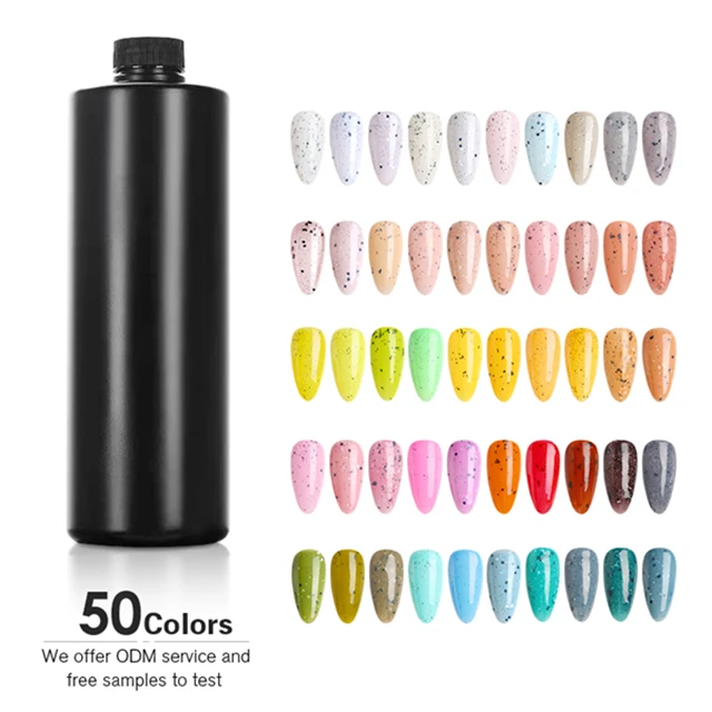 professional nail vendor supply Wholesale bulk Snowflakes self leveling uv gel polish private label rubber base nails