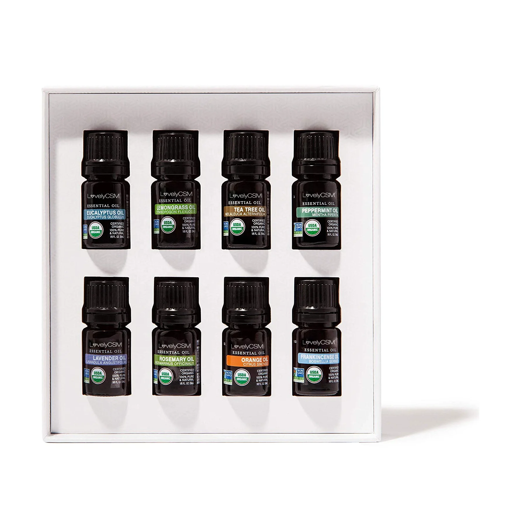 Wholesale Organic Fruit Aromatherapy Herbal Vegan Plant Extract Healthy Frankincense Eucalyptu Diffuser Essential Oil Set