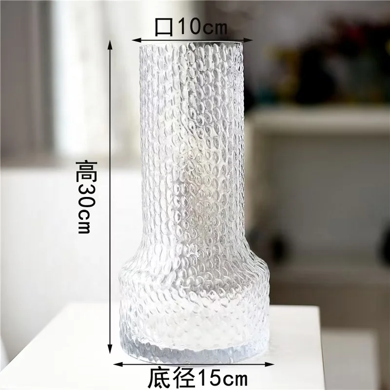 Black smoke grey glass vase for fresh flowers cut modern vase unique wide stable bottom vase for table centerpiece