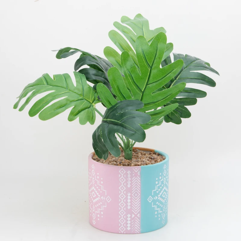 Ceramic Plant Anhui Green Bio Flower Pot Gartewn Flowerpot With Sauce