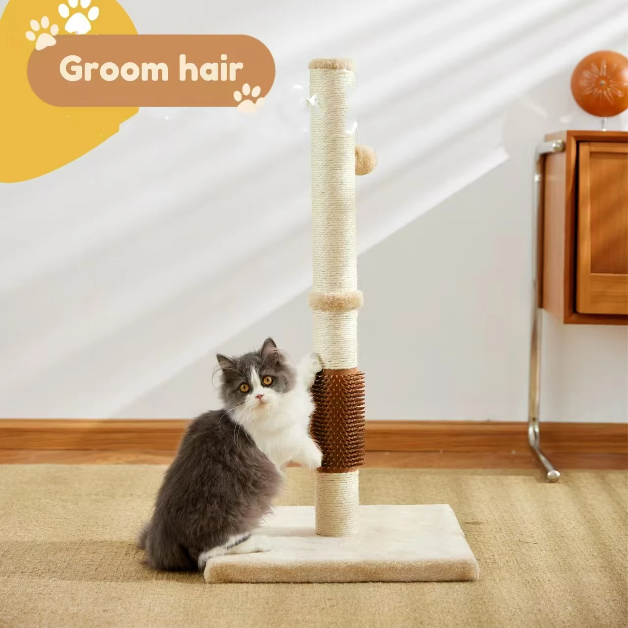 Factory wholesale best-selling durable sisal cat scratch pole climbing frame