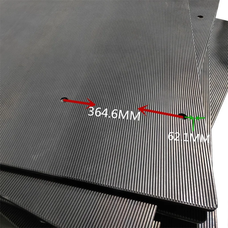 
Durable forklift accessories fridge carton clamp plates aluminium alloy rubber plates vulcanized rubber pad splint 