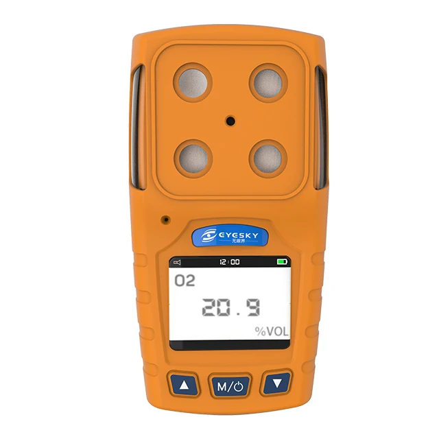 Portable Oxygen O2 Meter Gas Alarm Display,portable Gas Detector Sound+light Alarm TFT LCD Screen Detection 0~30% VOL ODM,OEM