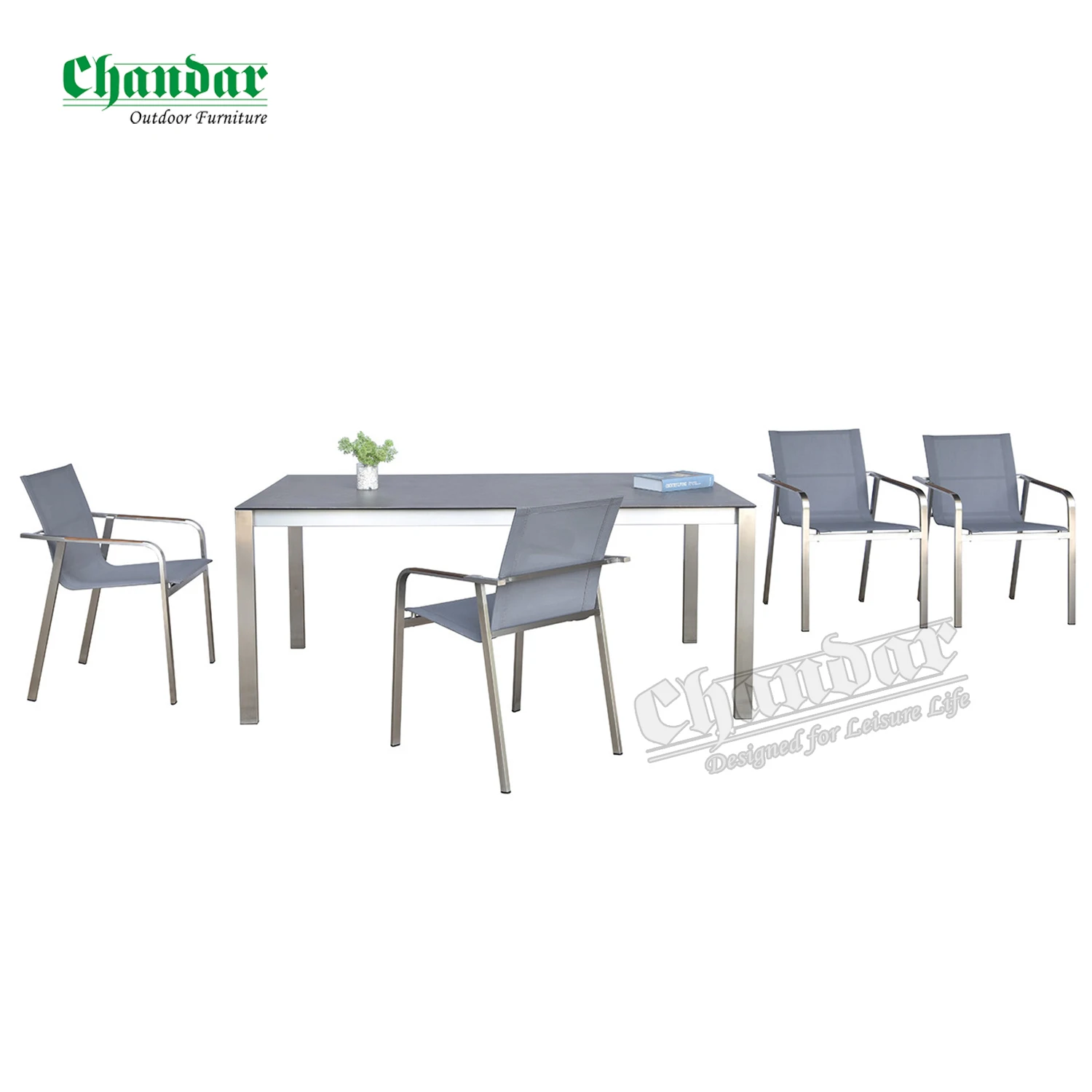 Дизайнерский обеденный набор для отдыха, уличный стол и стулья для террасы