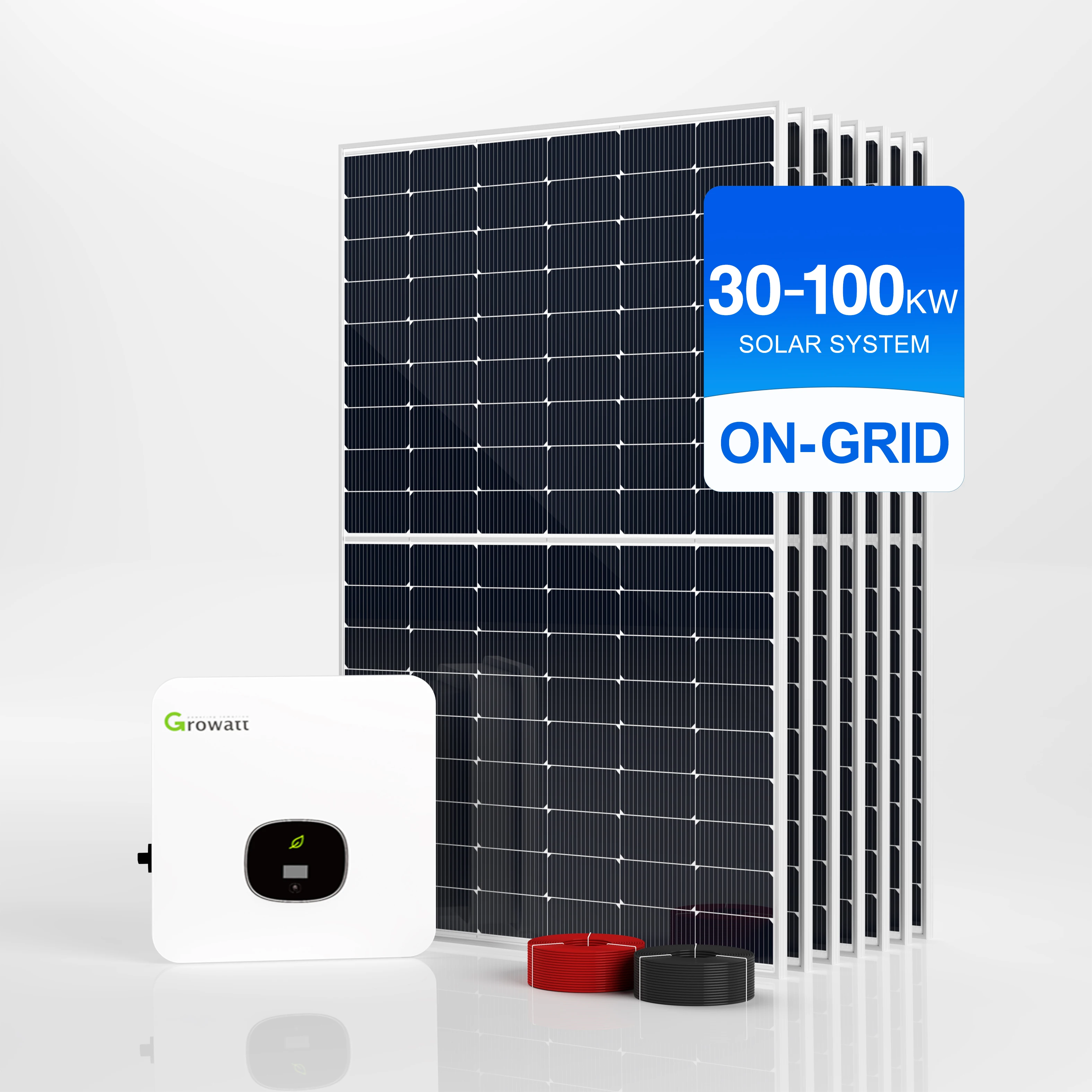 All in one energy solution 30kw 50kw 500kw solar power supply station system OEM ODM 1MW 10MW panels on grid solar systems