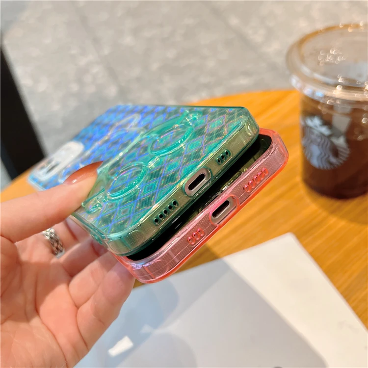 Градиентный Блестящий Защитный чехол для телефона iphone