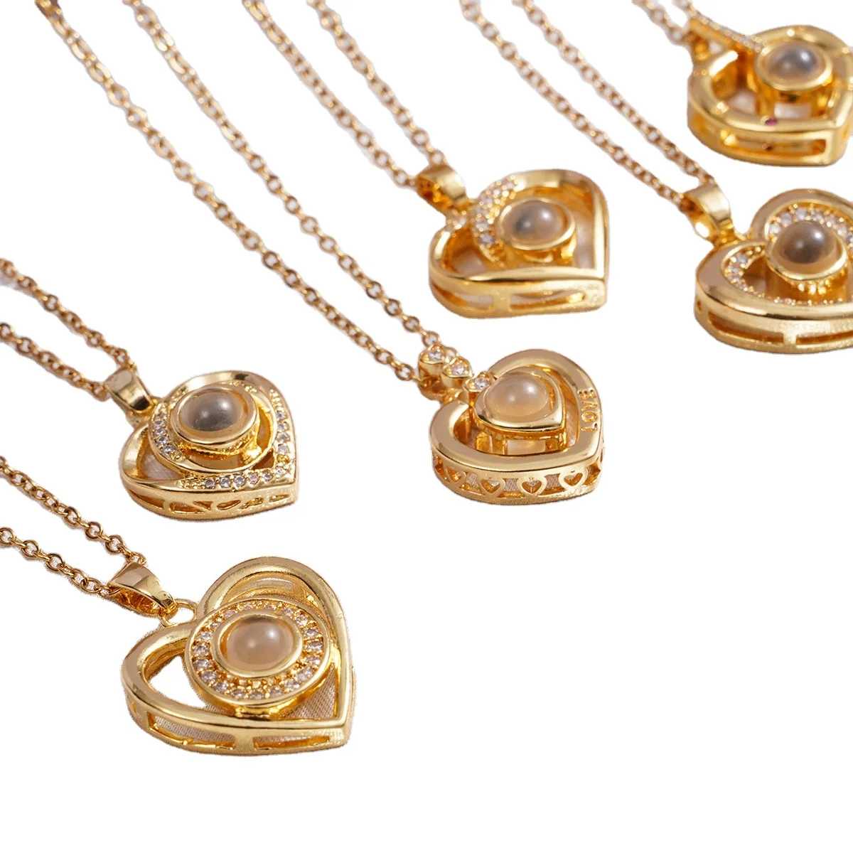 DAIHE NC6389 Love 100 языки я люблю тебя индивидуальные изображения цепочка из нержавеющей стали модное ювелирное