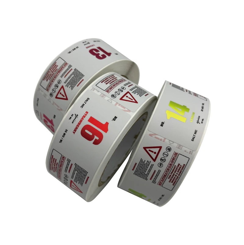 OEM Custom Waterproof Plastic Bottle Adhesive Sticker Label Printing