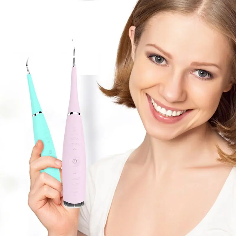 Ultra Sonic Tooth Cleaner 2021 Ultrasonic Tartar Remover Portable Teeth Stain Remover Electric Tooth Cleaner