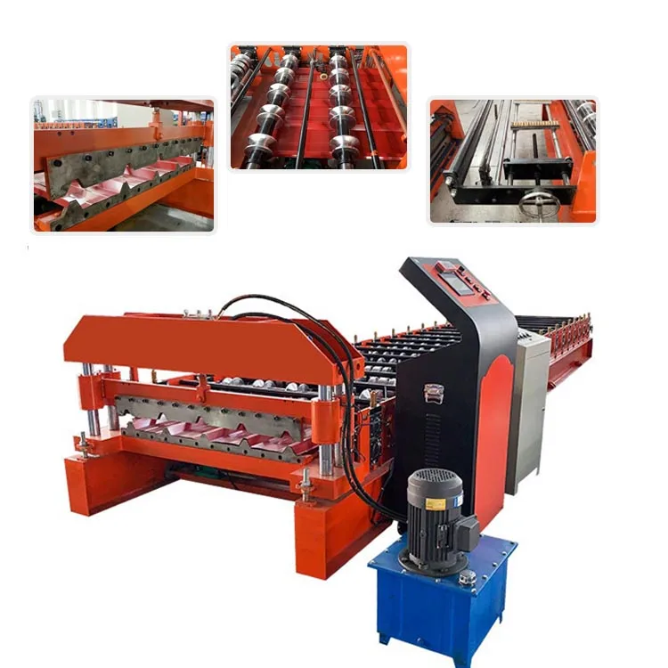 Randro 5 Ribs Roofing Making Machine 840 Design Metal Roof Panel Roll Forming Machine For Sale