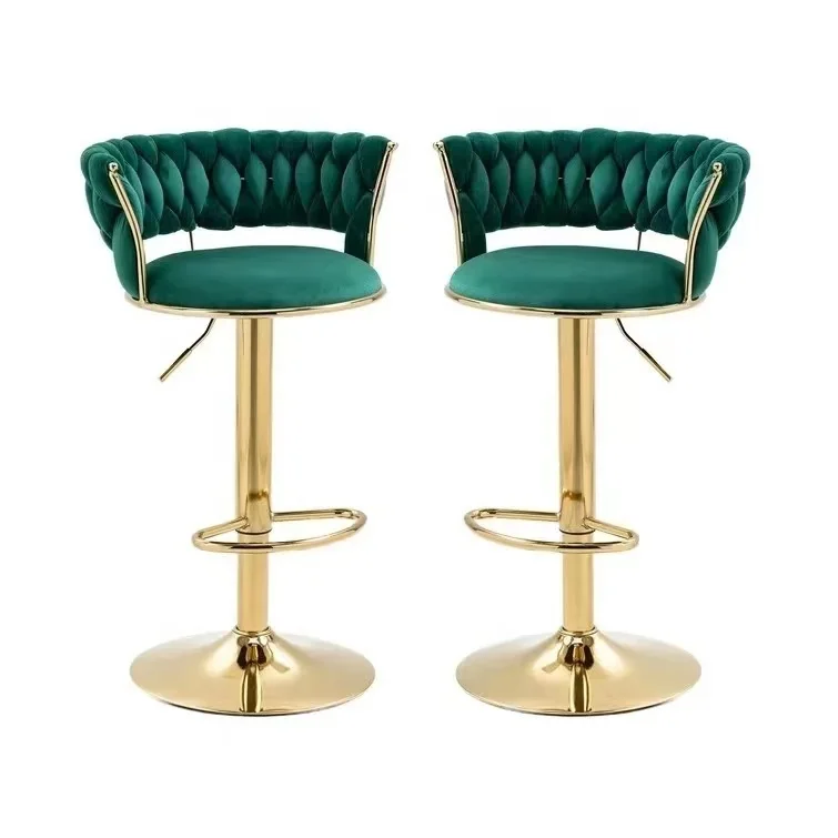 Nordic Sports Bar Furniture Modern Kitchen Stool Bar Stools And Restaurant Dining Chair Sets green bar stools For Outdoor Events