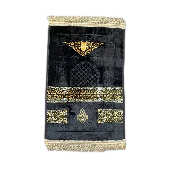 Velvet Flannel Carpet Prayer Mat Muslim Islamic Ramadan Adult Non-slip Soft Portable Prayer Rug Thick Prayer Mat Muslim
