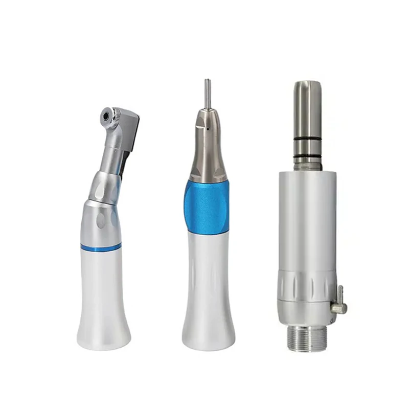 New Dental Student Handpiece Set Triple Water Spray LED High-speed Handpiece And External Water Way Low-speed Handpiece Kit