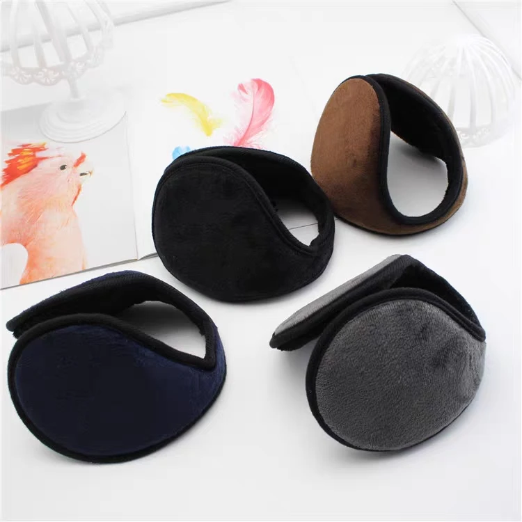 Мужские наушники зимние грелки уха флис Earwarmer мужские и женские в сложенном виде плюшевые аксессуары 4 вида