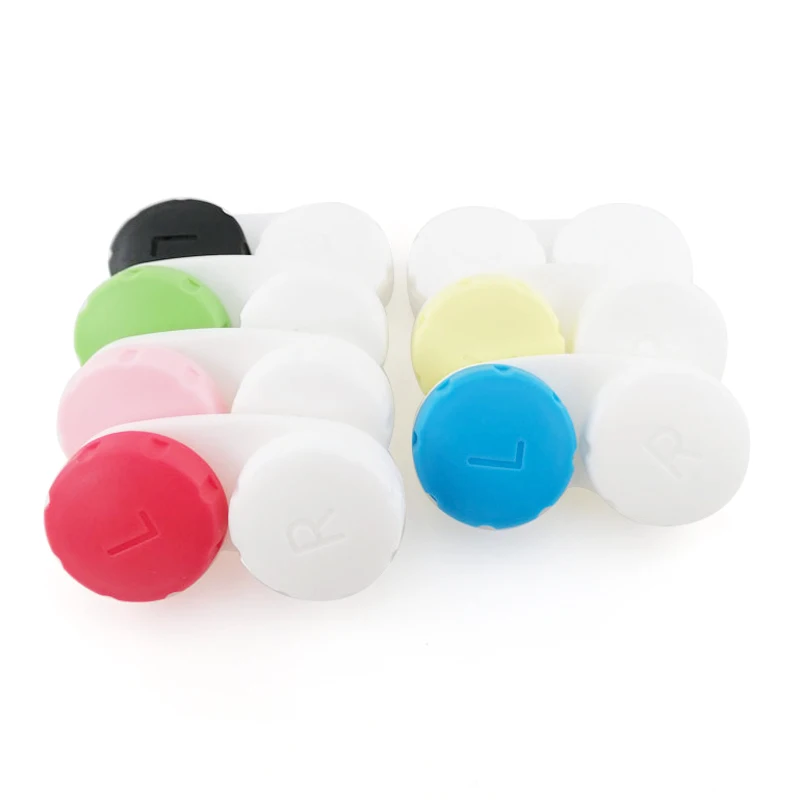 Fashion Colorful Mini Contact Lenses Cases Bulk for Promotion Contact Lens cases