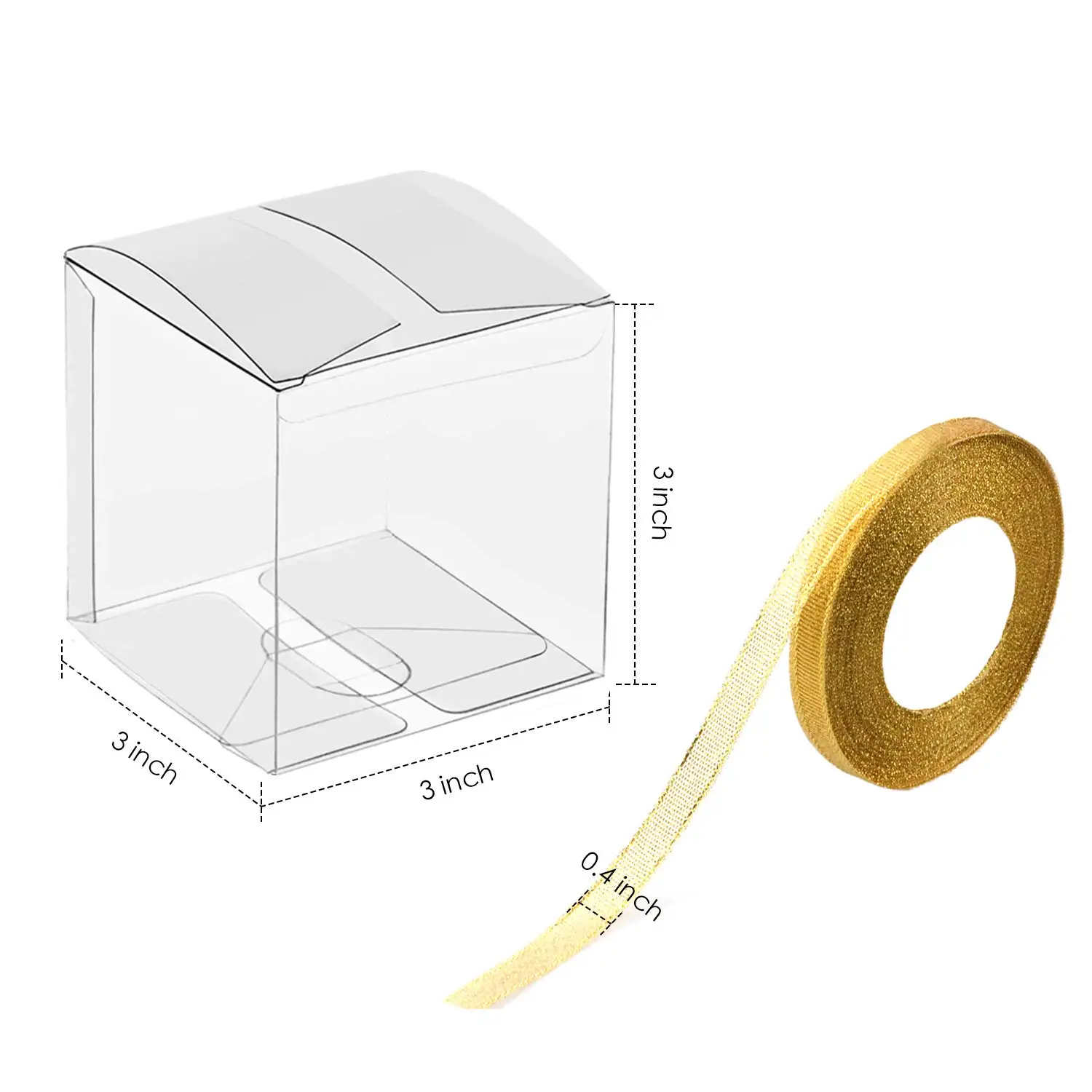 Custom Mini Folding Plastic Waterproof Tool Box Blank  Packaging Box Transparent Pet Clear Pvc Box for Candy