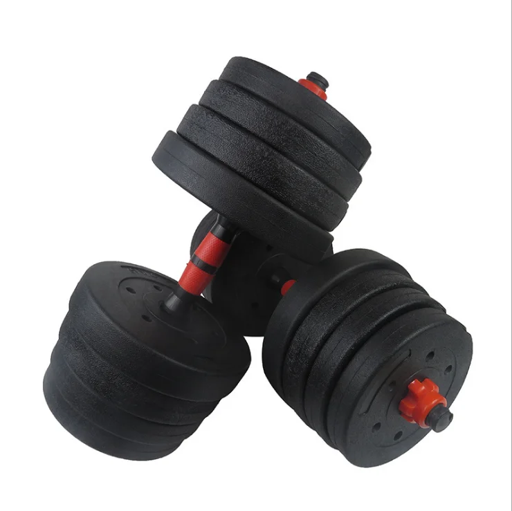 Multi-shape 2 In 1 Barbell Dumbbells Exercise 10kg 15kg 20kg 30kg 40kg Environmental Protection Cement Material Dumbbells