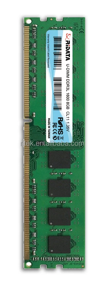 
RiDATA memory modules are suitable for desktop computers and notebooks DDR3L 