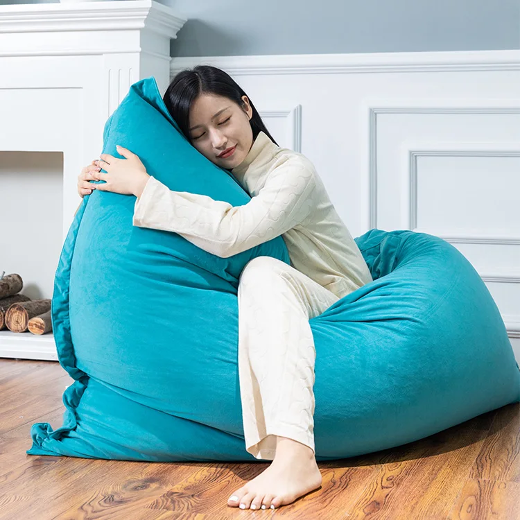 ODM/OEM accept giant bean bag seat cushion lazy sofa in living room large bean bag pillow cover