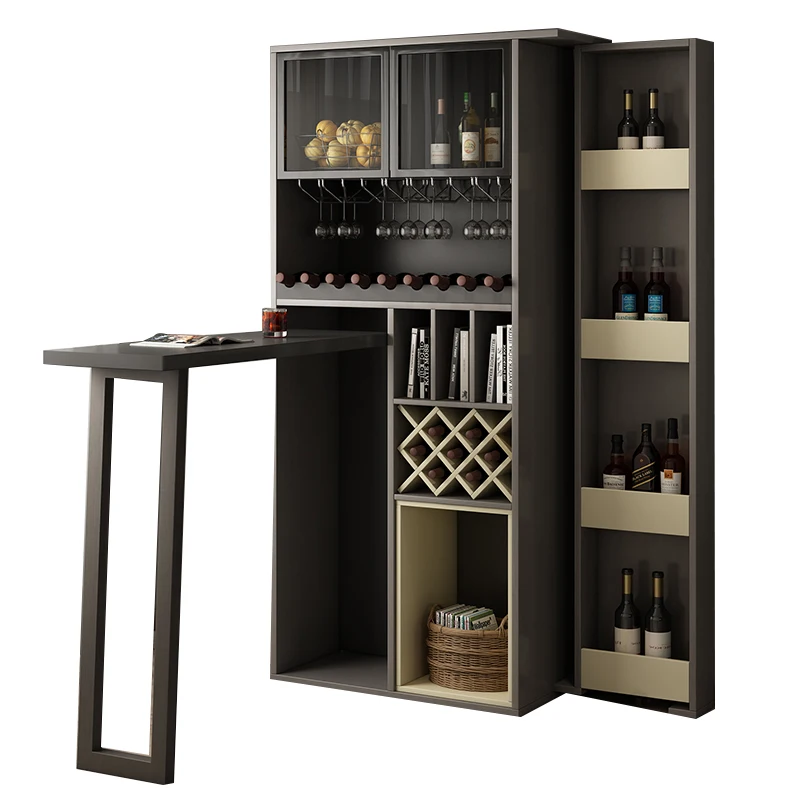 Настенный барный стол, домашняя Современная Минималистичная мебель для гостиной, складная перегородка для маленькой квартиры, скандинавский винный шкаф, высокий стол