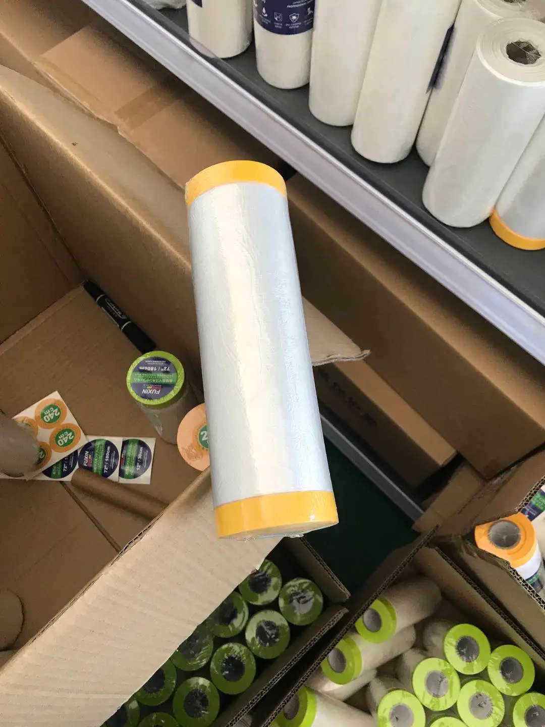 Masking Tape Poly Film Painting Cover Sheet Pull Down STRONG UV 270cm / 15 metre