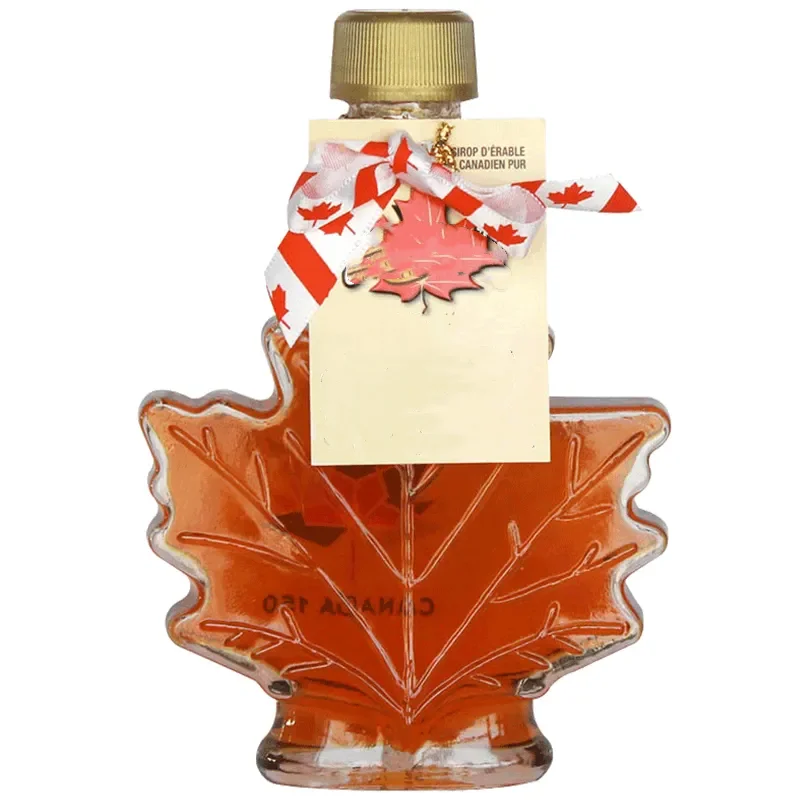 Maple Syrup glass bottle 8oz 250ml 500ml clear glass bottle beverage drink juice coffee syrup bottle custom label