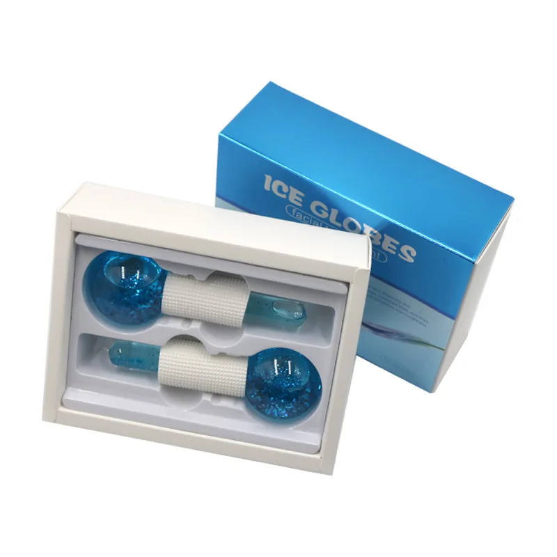 ice globes glitter cooling facial for