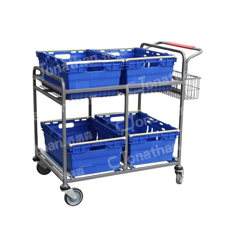 WD-2 warehouse heavy duty goods carrying trolley