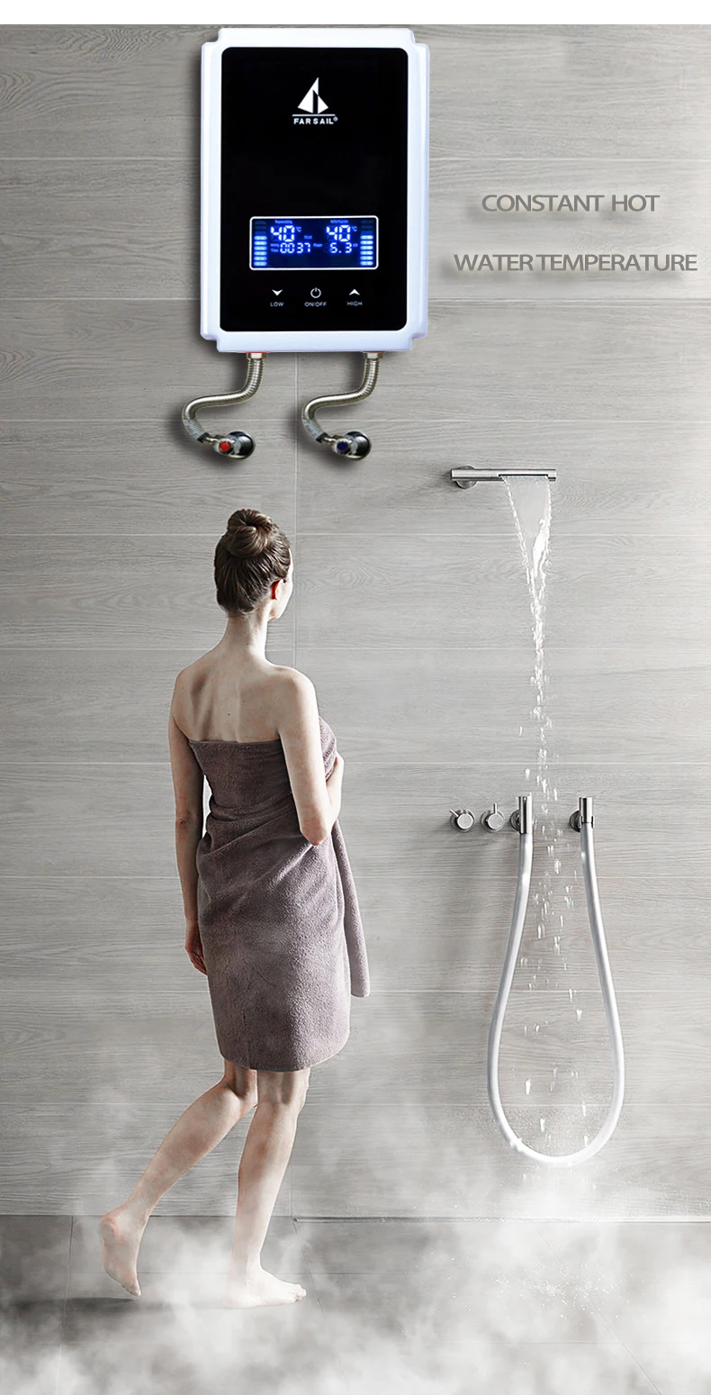 Calentadores de Agua Bao Electric Water Shower at 110 Volts Instant Electric Water Heater