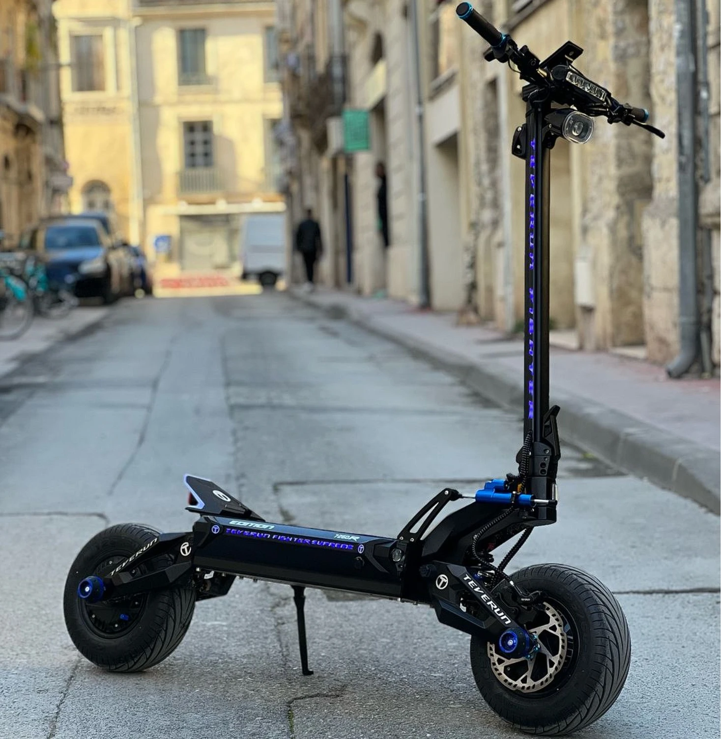 2024 Teverun Fighter Supreme+ Ultra Edition 11inch Electric Scooter 4 Piston Full Hydraulic Disc Brake Dual Suspension