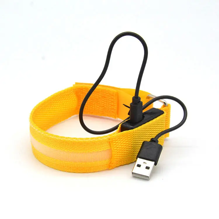 Wholesale cheap light up dmx wristband led bracelet led-nylon wristband with USB for events
