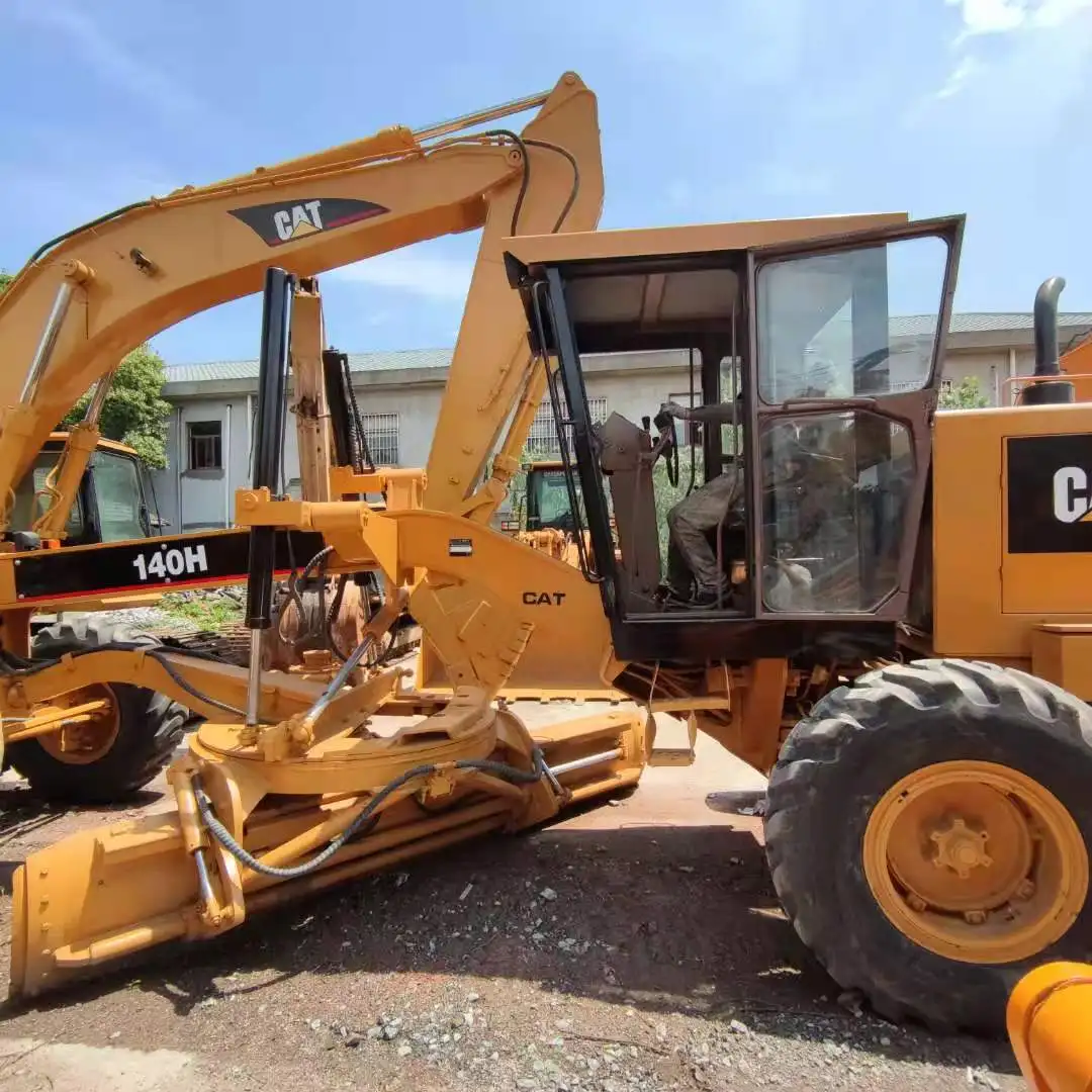Low working hours new grader motor graders ripper price for sale with blade used cat 140h