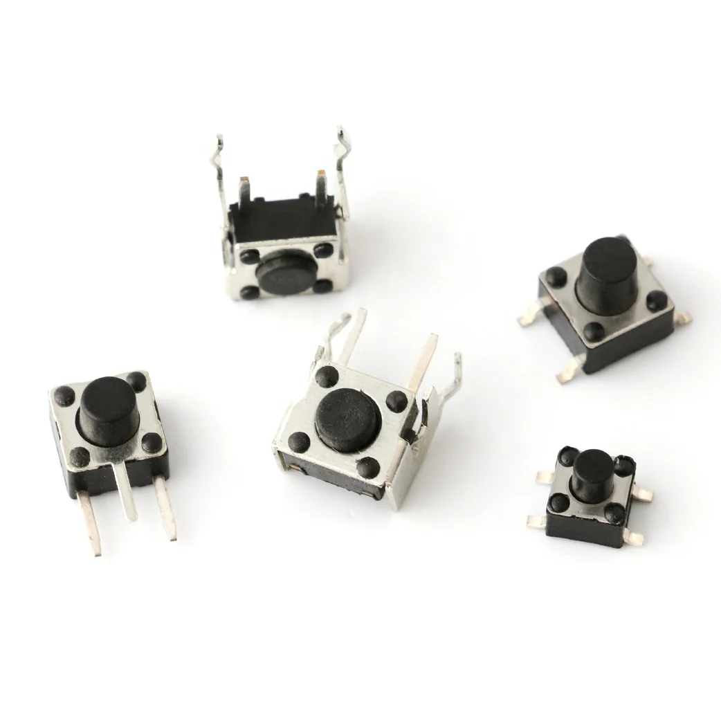  Тактильный переключатель 12*12 3*3 dip 4 pin 2pin smd 6*6 тактильные переключатели кнопка 4*4 металл 6x6