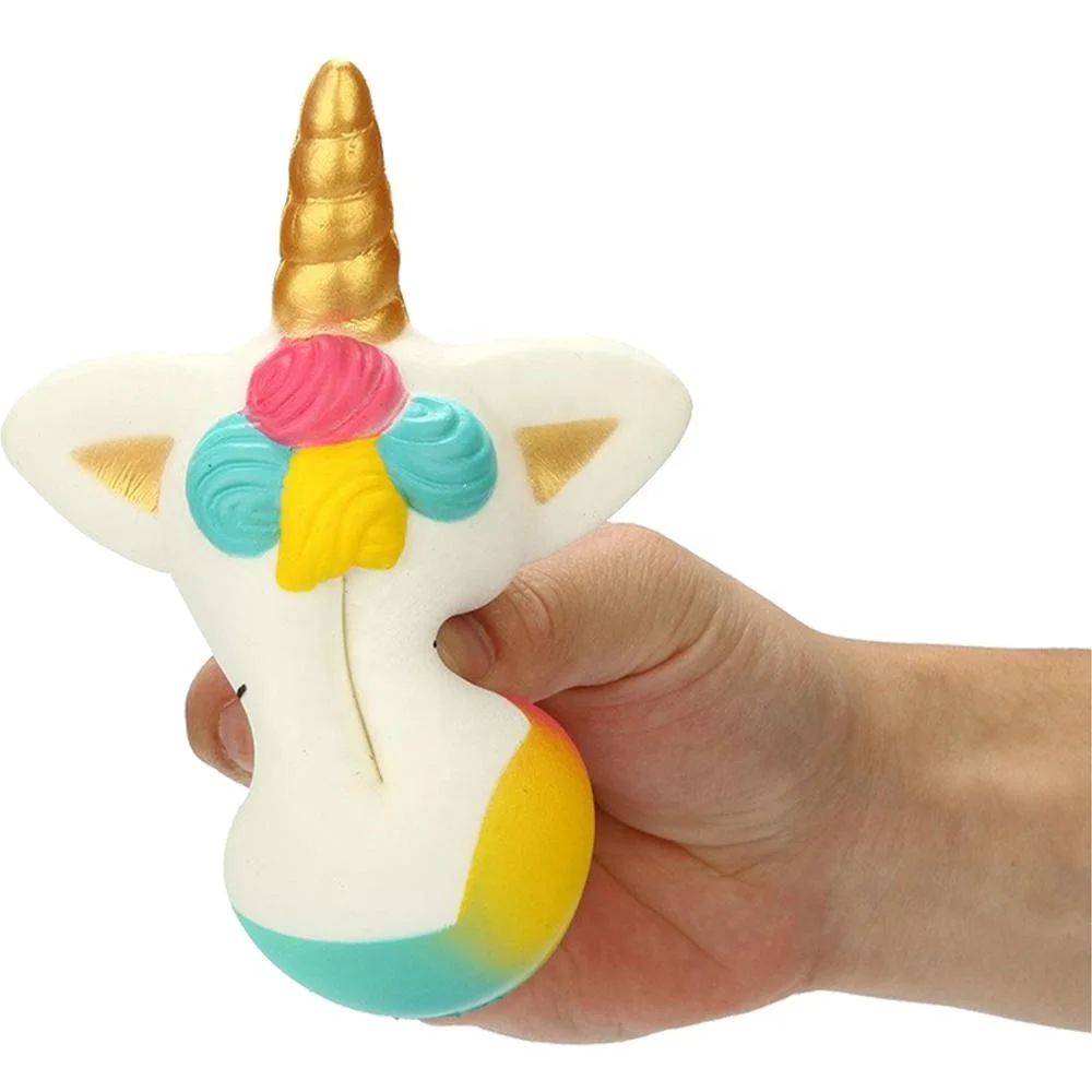 Jumbo Unicorn Squishy Cake Donut Toy China Wholesale Custom Slow Rising Pu Stress Relief Squishies Toys juguetes al por mayor