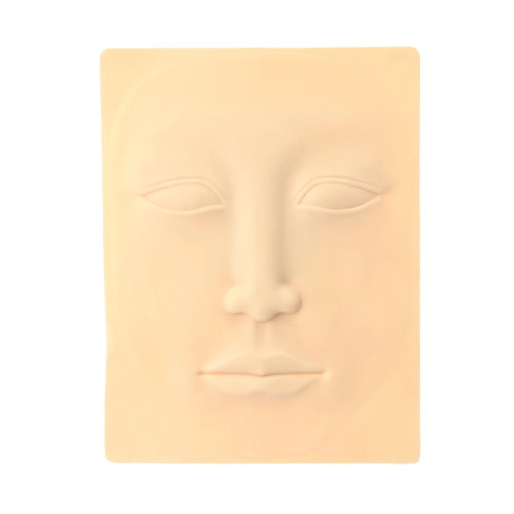 3D face lips & nose & eyes & eyebrows for permanent makeup beginners practice skin