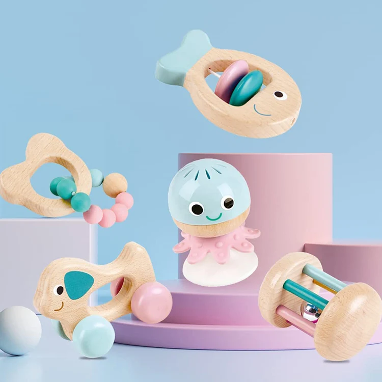 Оптовая продажа детские деревянные милые обучающие игрушки Монтессори на заказ Обучающие для подарков