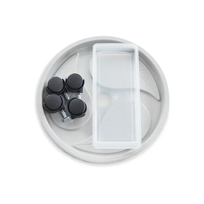 Factory Wholesale Round Square Pot Plant Stand Thickened Flower Pot Mover Holder with Drainage Water Container