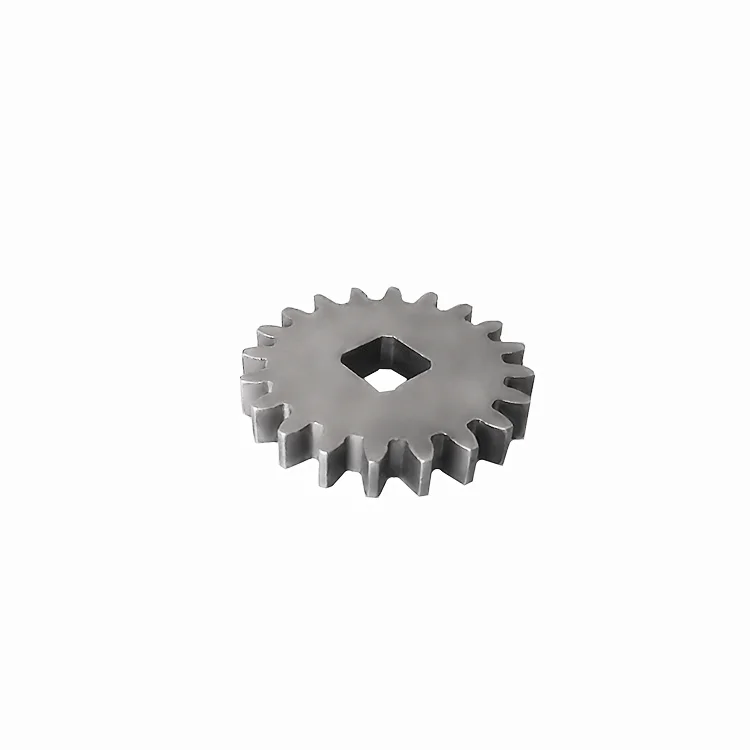 Metal iron powder  pressing parts powder metallurgy sintered 20 tooth square bore spur gear