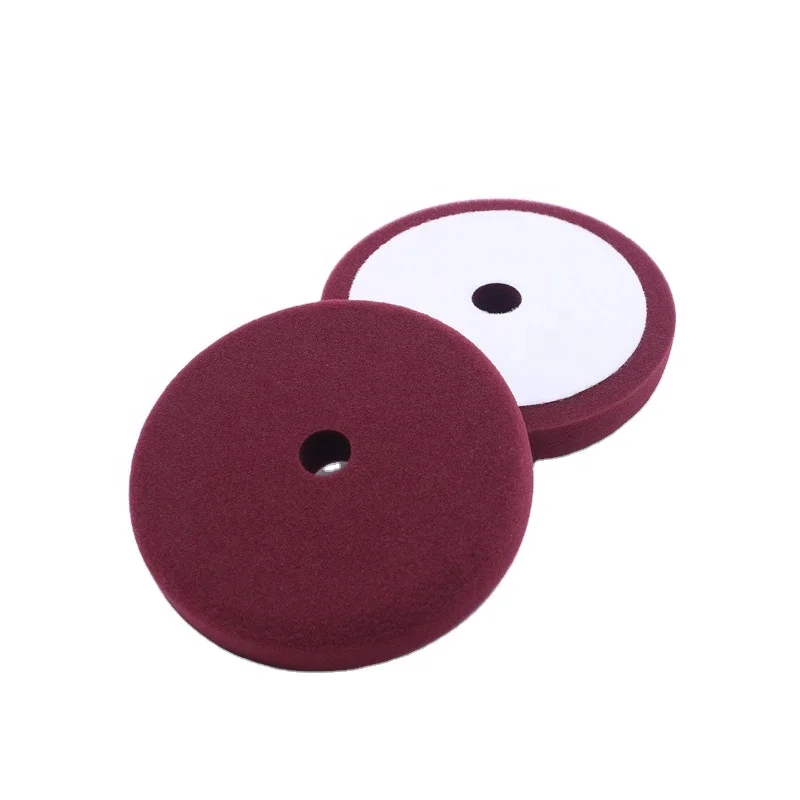 Выбранные Авто по индивидуальному заказу по уходу за автомобилем плоскую поверхность с прямым краем губки пены Германии подушка для полировки 5 дюймов OEM автомобиля с полировальной подложкой