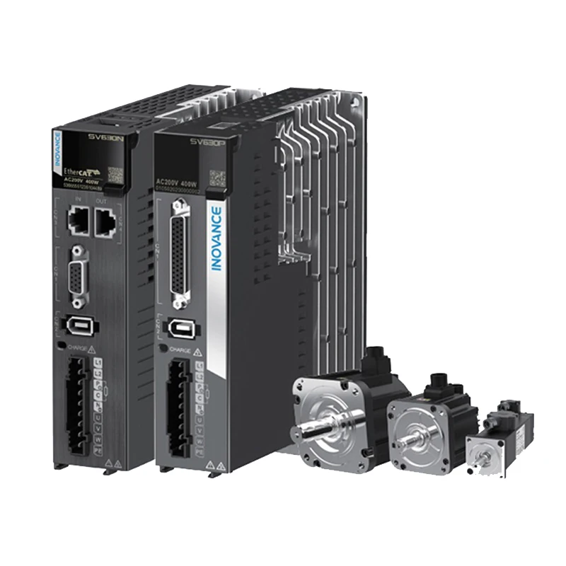 Inovance servo motor cnc kit 400W MS1H1-04B30CB-T331Z+SV630PS2R8I engraving machine 3000-6000rmp 0.4kw  ac Servo Motor drive