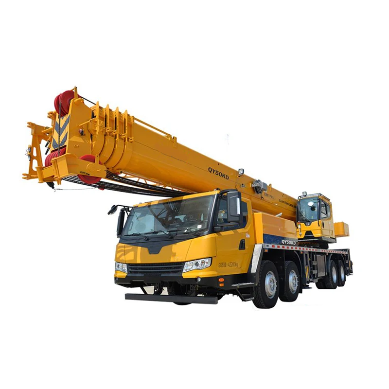 Новый 50 тонный кран для грузовиков Мерседес Бенц QY50KD кран-манипулятор с телескопической стрелы