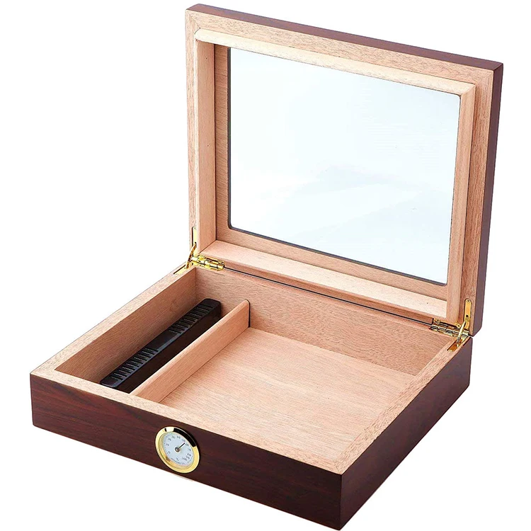 2021 customized Handmade Cigar Humidor wood cigar boxes manufacturer