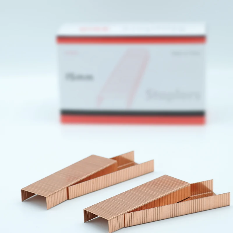 China manufacturer 16Ga Fine Wire Staples 15mm Copper Carton Closing  3515 Staple Pins