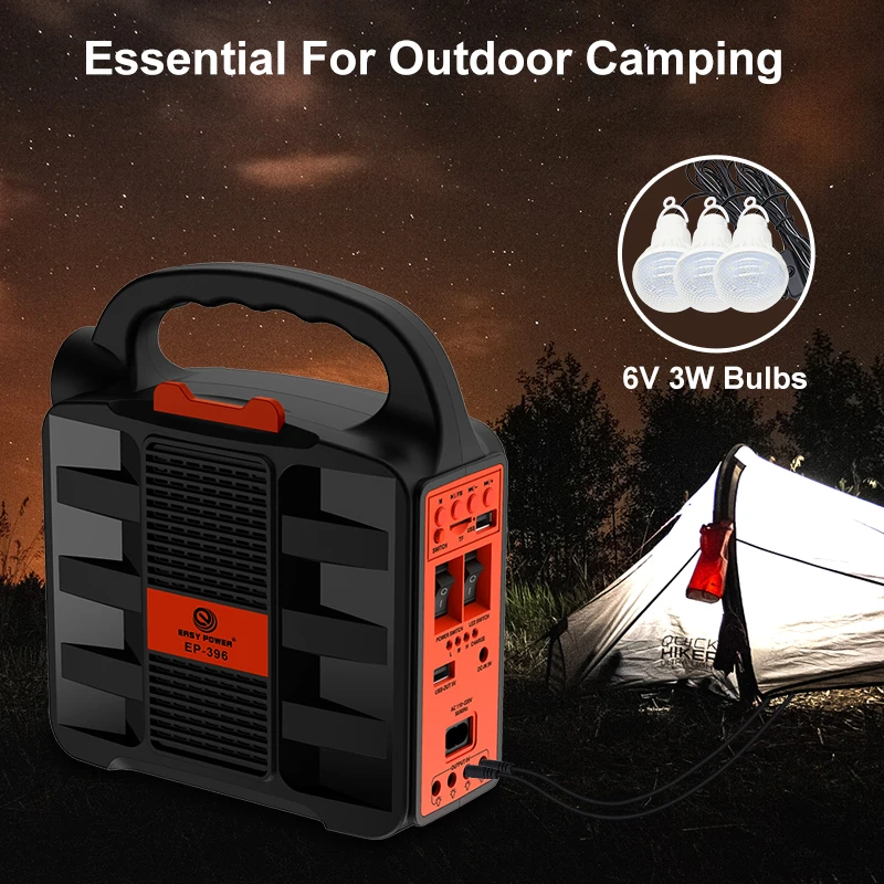 smart portable solar power home outdoor power station portable solar generator for camping