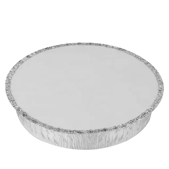 10 inch 26*5cm 2L big round disposable aluminum foil takeaway tray with lid RO10-C yysmallcap freshee aluminum container