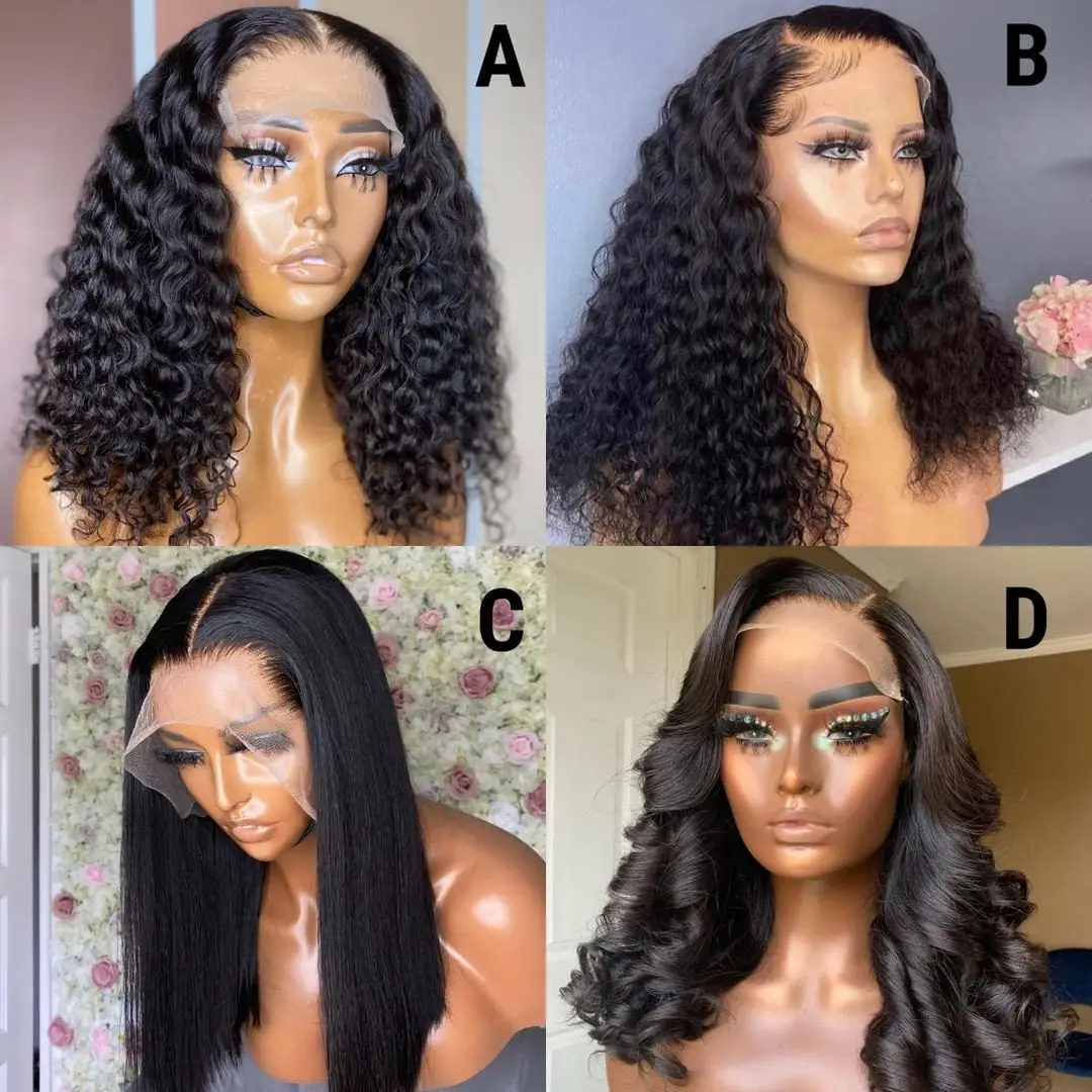 Cheap Glueless Water Wave Wig Brazilian Human Hair Hd Full Lace Frontal Wigs Vendor Curly Ombre Brown Hair Wigs For Black Women